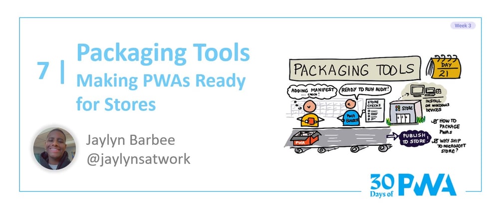 Cover image for #21 - Tools: Packaging your PWA