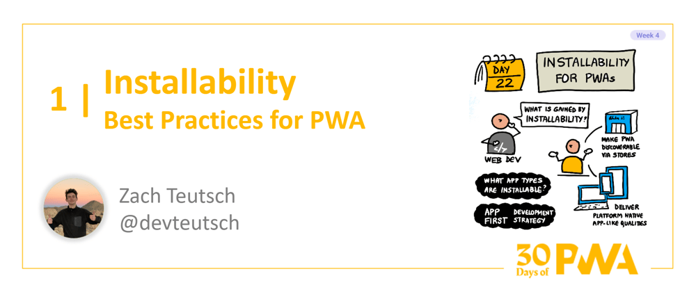 Cover image for #22 - Best Practices: Installability for PWA