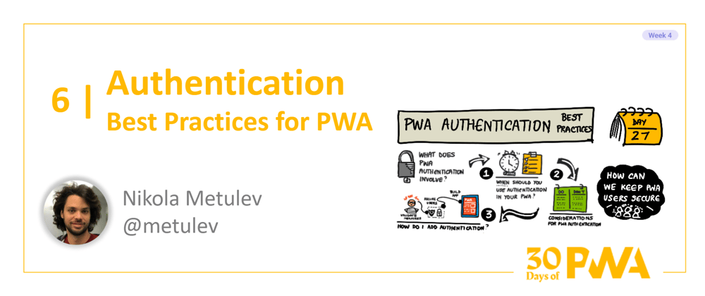 Cover image for #27 - Best Practices for PWA: Authentication