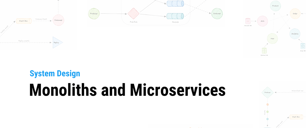 Cover image for System Design: Monoliths and Microservices