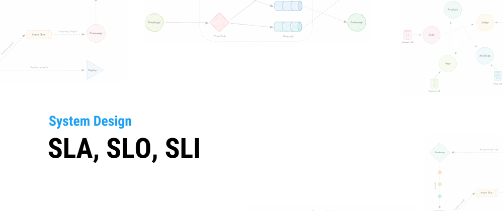 Cover image for System Design: SLA, SLO, SLI