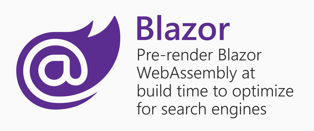 Pre-render Blazor WebAssembly at build time to optimize for search engines