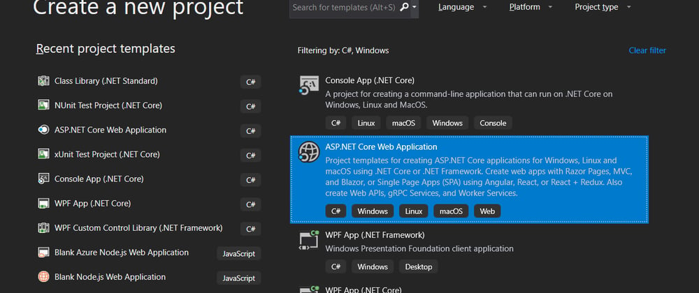 Cover image for Creating a .NET Core API