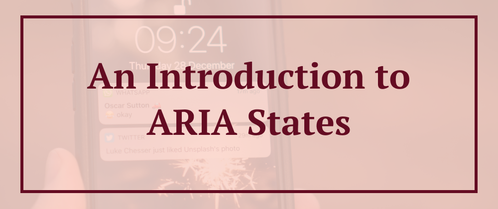 Cover image for An Introduction to ARIA States