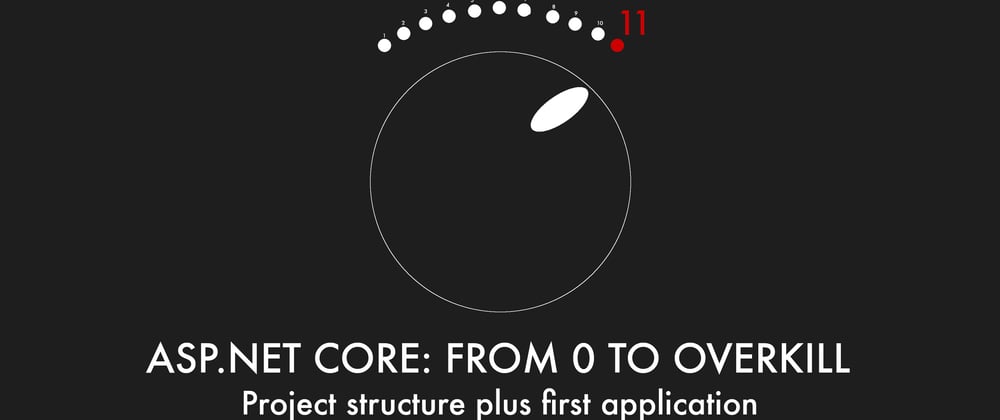 Cover image for Episode 002 - Project structure plus first application - ASP.NET Core: From 0 to overkill