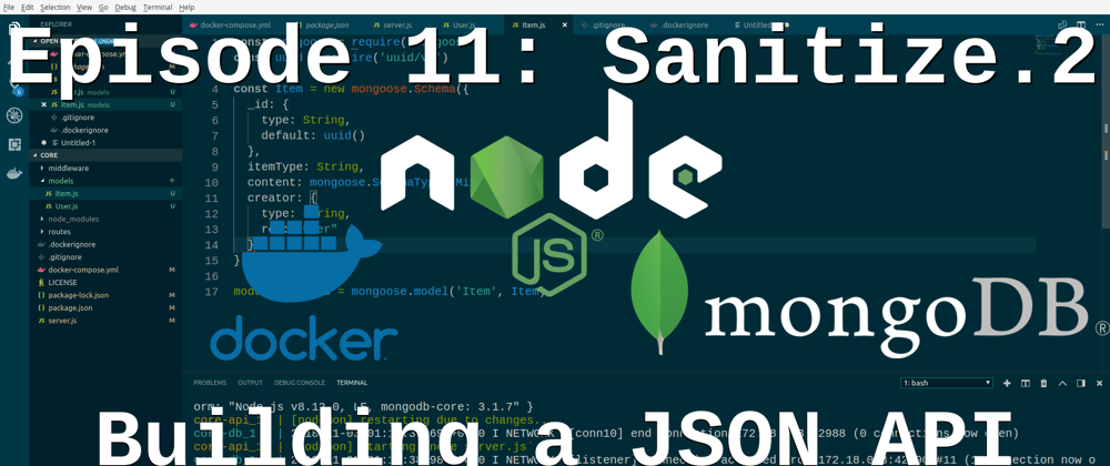 Cover image for Episode 11: Building a JSON API - Input Validation and Sanitation - Part 2