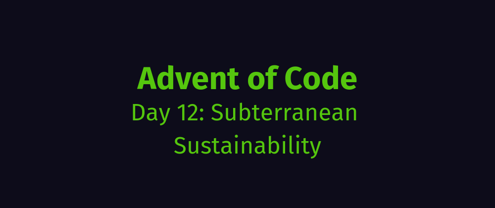 Cover image for AoC Day 12: Subterranean Sustainability