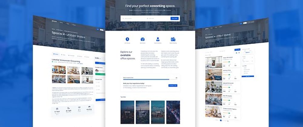 Cover image for Spaces, a coworking spaces Bootstrap 4 template