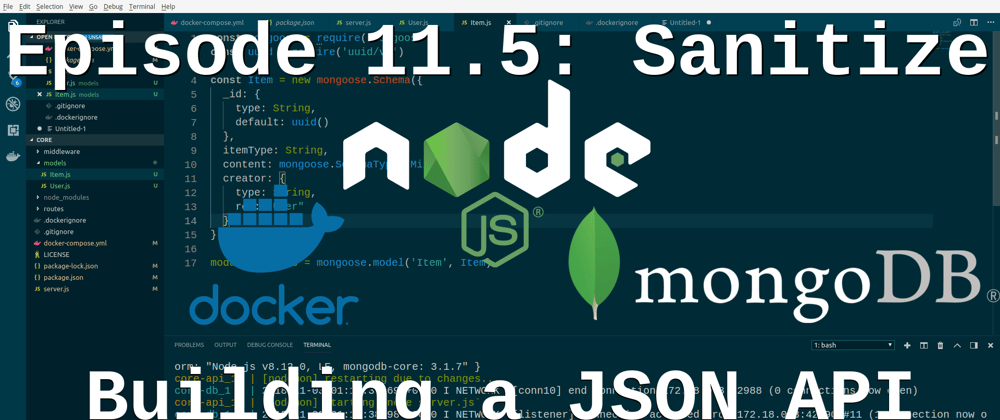 Cover image for Episode 11.5: Building a JSON API - Input Validation and Sanitation - Lightning Round