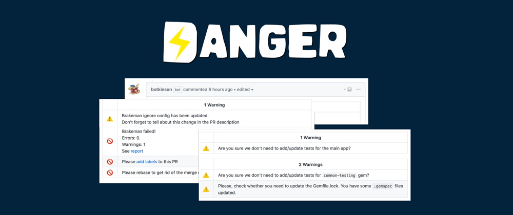 Cover image for Danger on Rails: make robots do some code review for you!