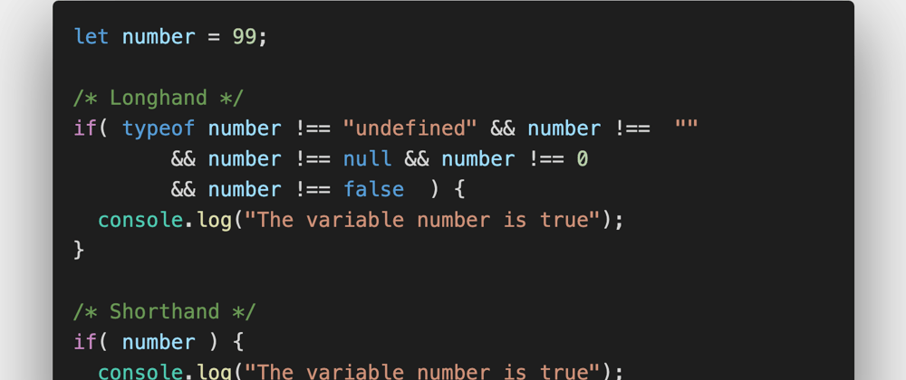 Cover image for Javascript Shorthand Coding Techniques