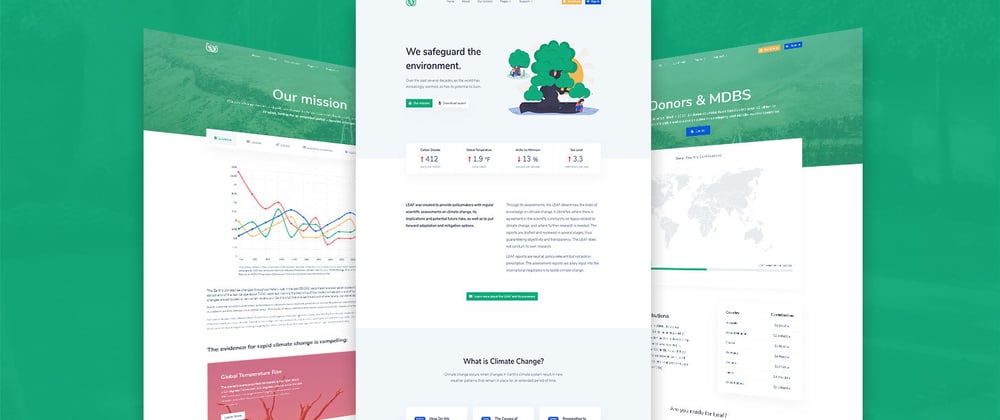 Cover image for Leaf - Climate Change Bootstrap 4 Theme