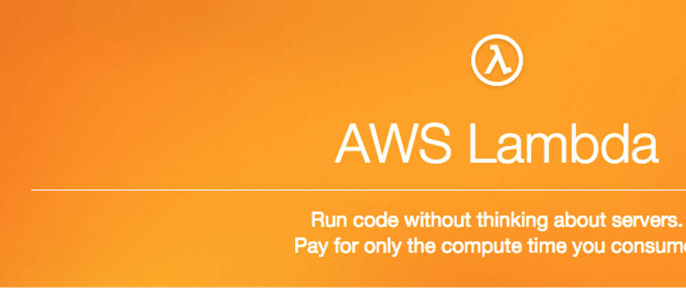 Cover image for WTF is AWS Lambda?