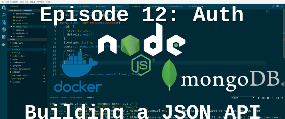 Cover image for Episode 12: Building a JSON API - User Authentication in Under an Hour