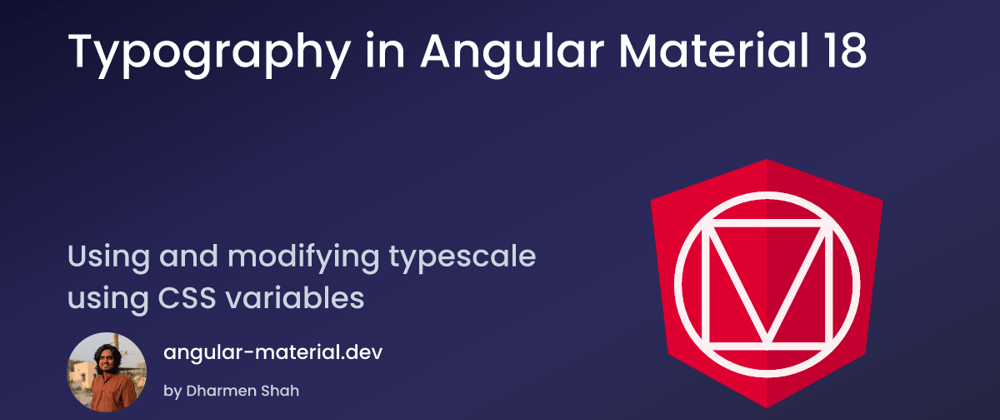 Cover image for Typography in Angular Material 18