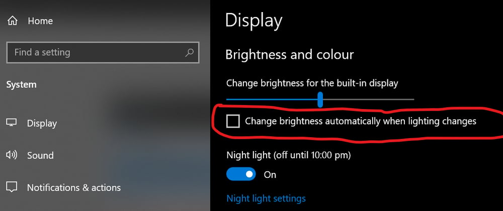 Cover image for Preventing a Windows PC from adjusting the screen's brightness automatically