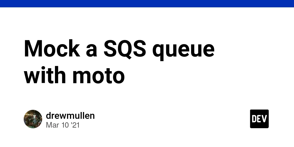 Mock a SQS queue with moto