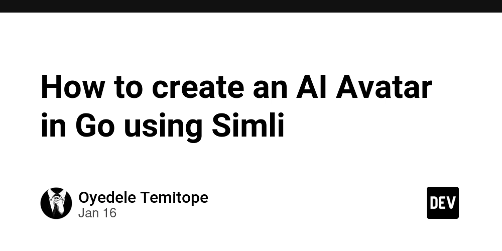 How to create an AI Avatar in Go using Simli