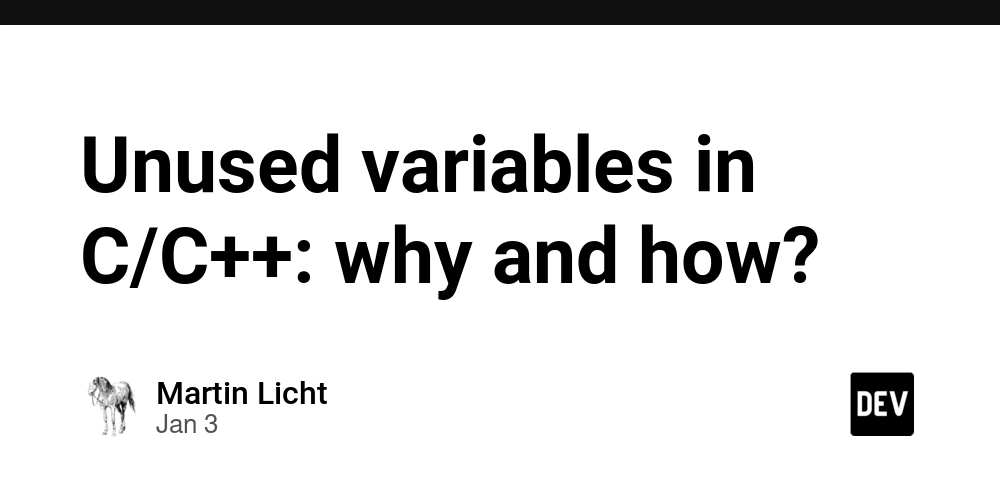 Unused variables in C/C++: why and how?