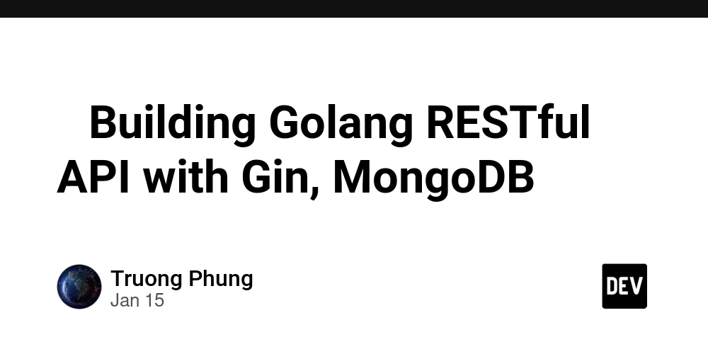 🌐 Building Golang RESTful API with Gin, MongoDB 🌱