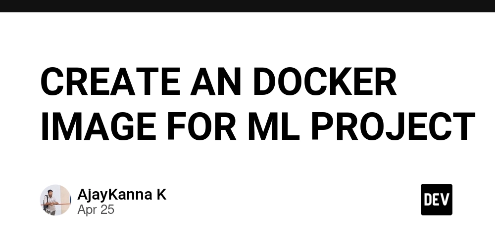 为机器学习项目创建Docker镜像