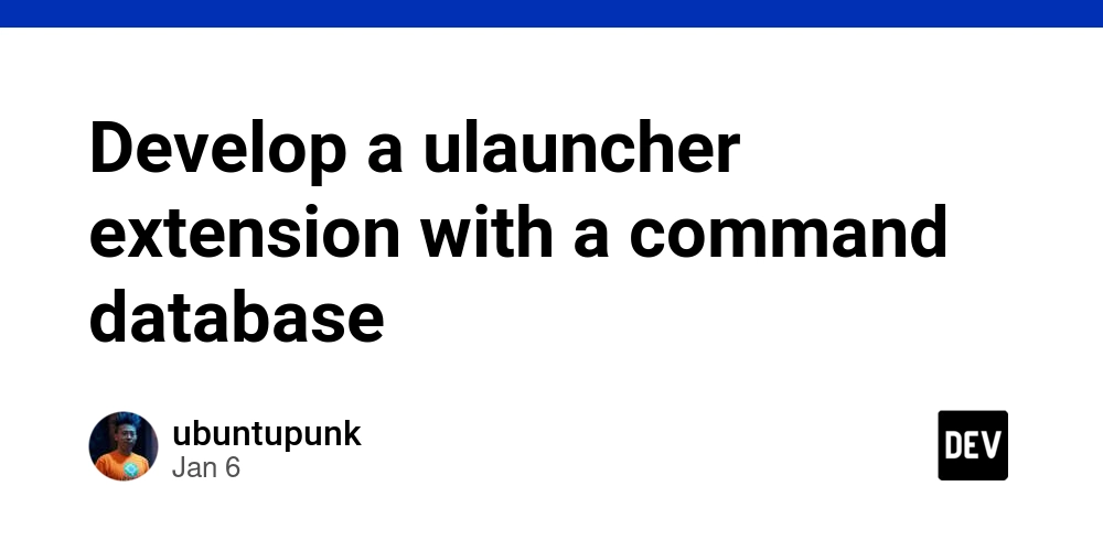 Develop a ulauncher extension with a command database