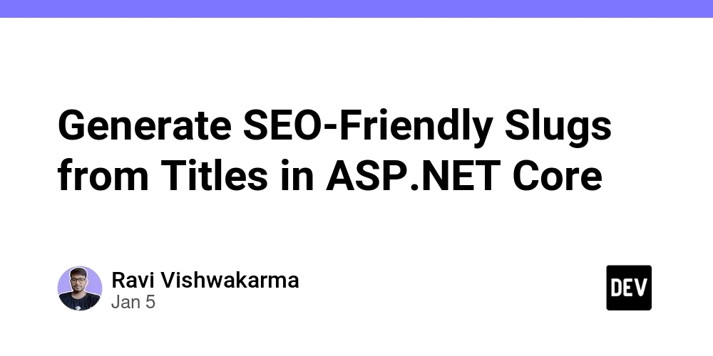 Generate SEO-Friendly Slugs from Titles in ASP.NET Core