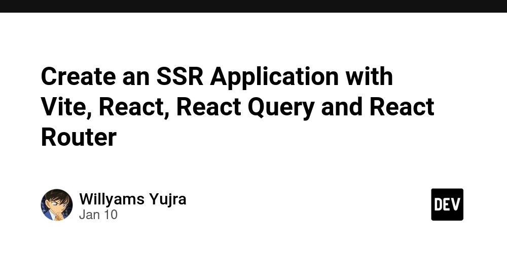 Create an SSR Application with Vite, React, React Query and React Router