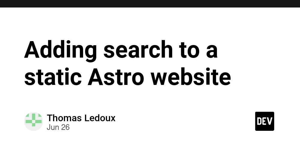 Adding search to a static Astro website
