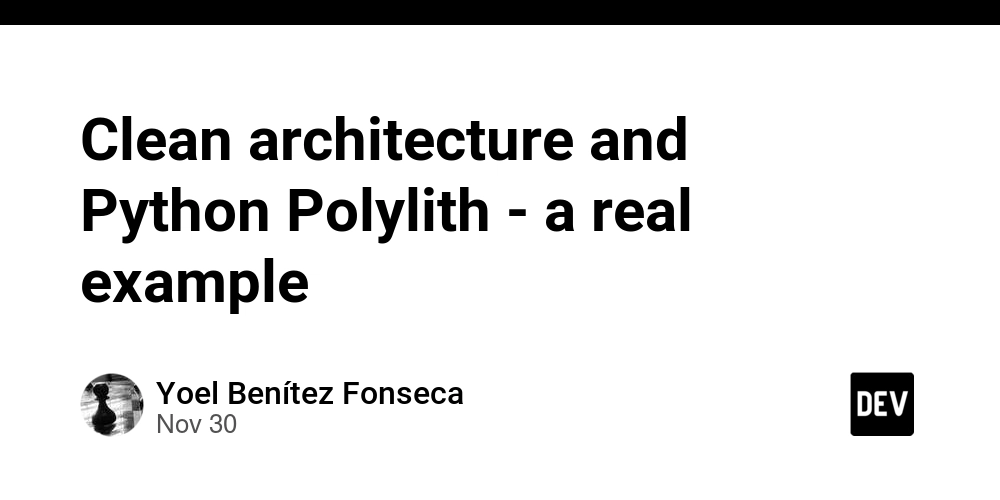 Clean architecture and Python Polylith - a real example