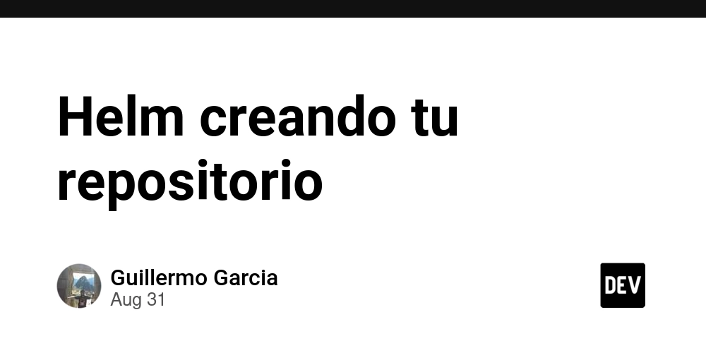 Helm creando tu repositorio