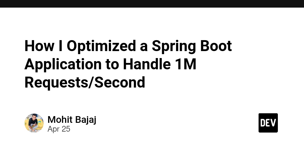 我如何优化Spring Boot应用程序以处理每秒100万请求🚀