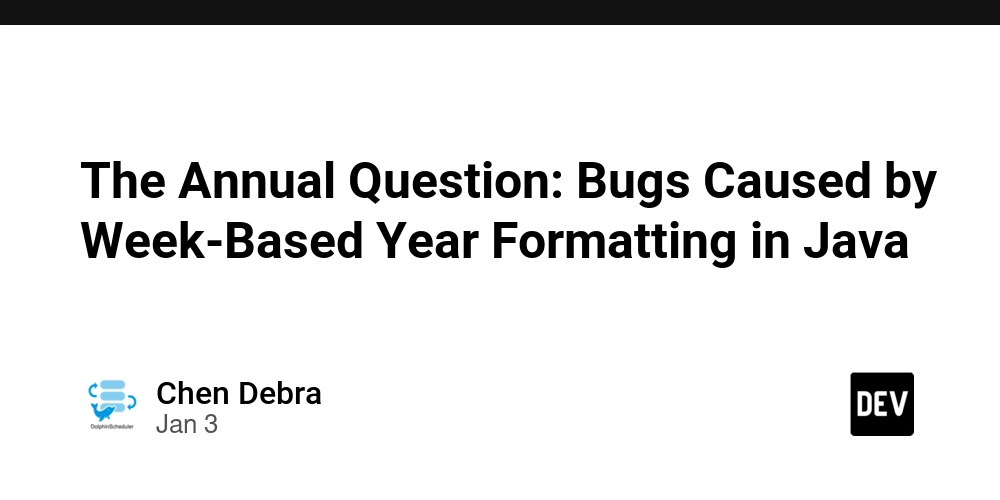 The Annual Question: Bugs Caused by Week-Based Year Formatting in Java