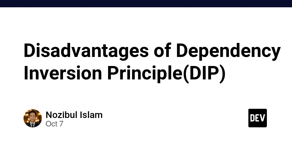 Disadvantages of Dependency Inversion Principle(DIP)