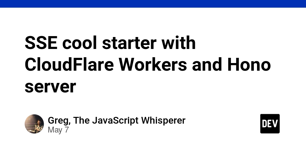 SSE cool starter with CloudFlare Workers and Hono server