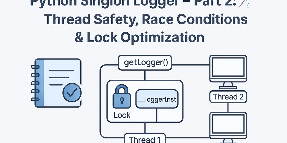 Python 单例日志类 – 第二部分：线程安全、竞争条件与锁优化 🧵