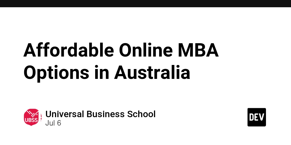 Affordable Online MBA Options in Australia
