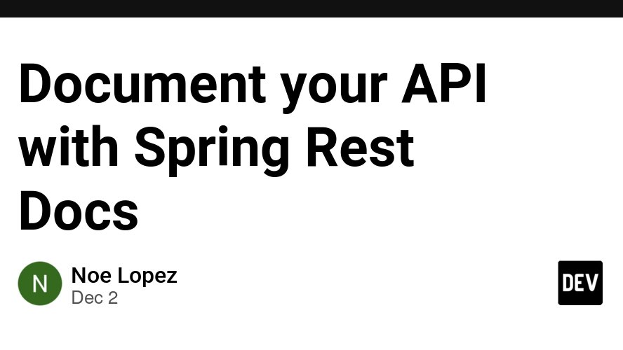 Spring rest api docs deals