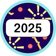 2025 New Year Writing Challenge Completion Badge