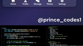 Navbar creation using the html css and javascript in 30seconds.