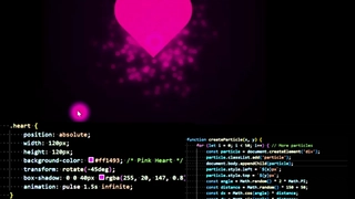 Heartful animation made using the basics of the html css and javascript . follow for more.