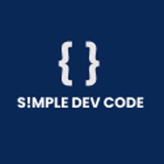 Simple dev code logo