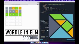 Wordle in Elm in 1h13m17s (PB, timelapse)