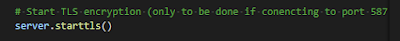 simple script to send emails in python - start tls<br>
encryption