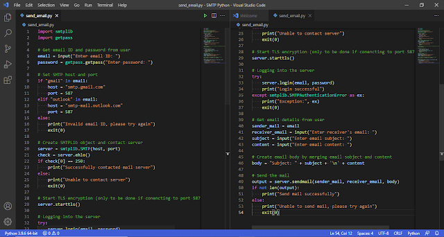 Simple Script To Send Emails In Python - python script to send<br>
mails