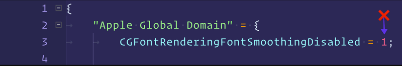Macos Mojave Cgfontrenderingfontsmoothingdisabled 1