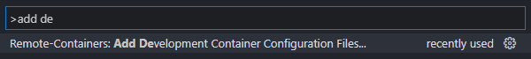 Add Development Container