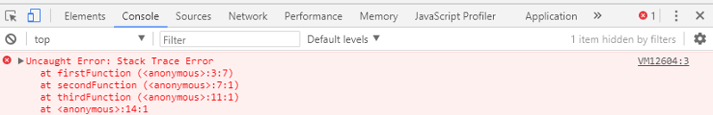 a javascript stack trace