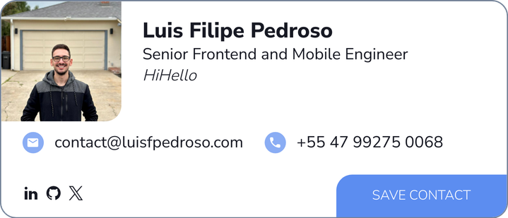 This is Luis Filipe Pedroso's card.