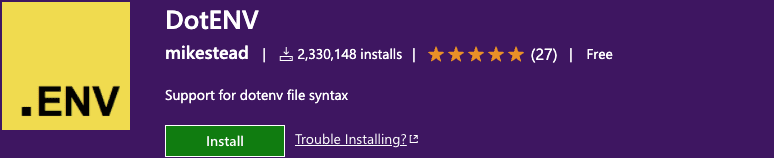DotENV VSCode